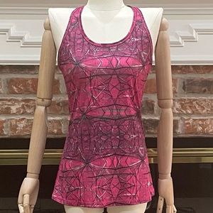 Nike DriFit pink patterned athletic racerback tank top / M / Excellent condition